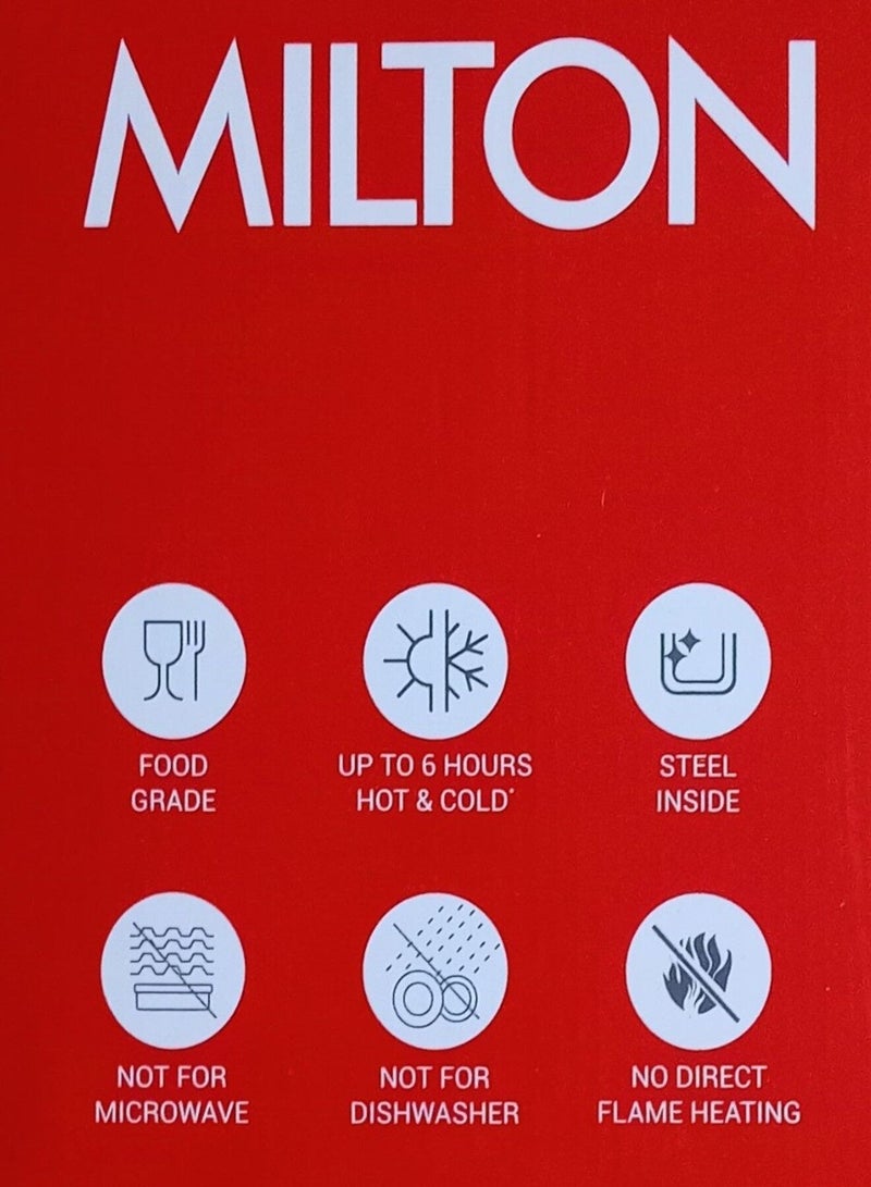 ميلتون طقم حافظات طعام حرارية من الخزف المعزول – 4 قطع بسعات مختلفة (500/1000/1500/2500 مل) تصميم أنيق بلون عاجي مع لمسات ذهبية | من الداخل ستانلس ستيل مقاوم للصدأ مثالي لحفظ حرارة الطعام – شوربة، سلطات، أطباق ساخنة – ومثالي للتقديم الأنيق على المائدة. اختيار مثالي كهدية راقية للأمهات في المناسبات والعطلات - Image 4